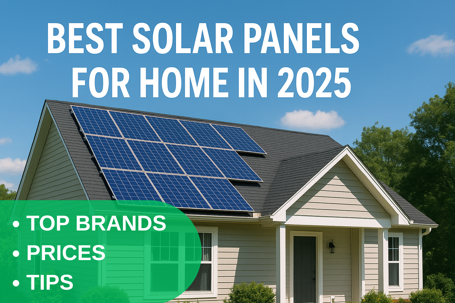 Best solar panels for home use in 2025 installed on rooftop in India, showing eco-friendly solar energy system under PM Surya Ghar Yojana